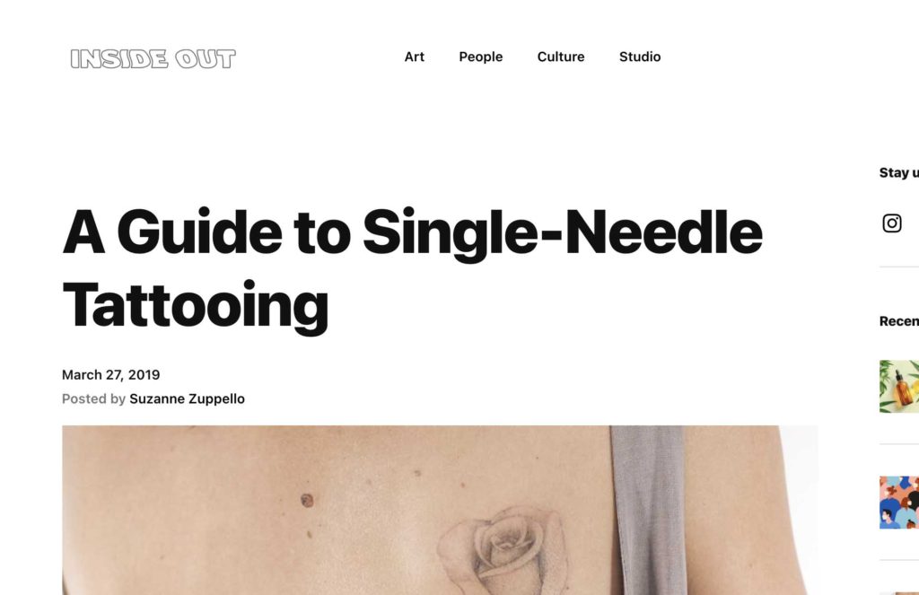 INSIDE OUT: A Guide to Single-Needle Tattooing